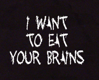 want to eat your brains zombie t shirt